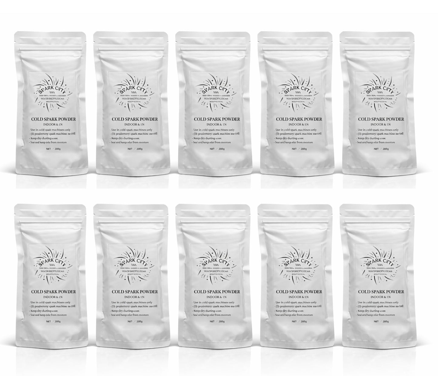 Ten Spark Powder Packets